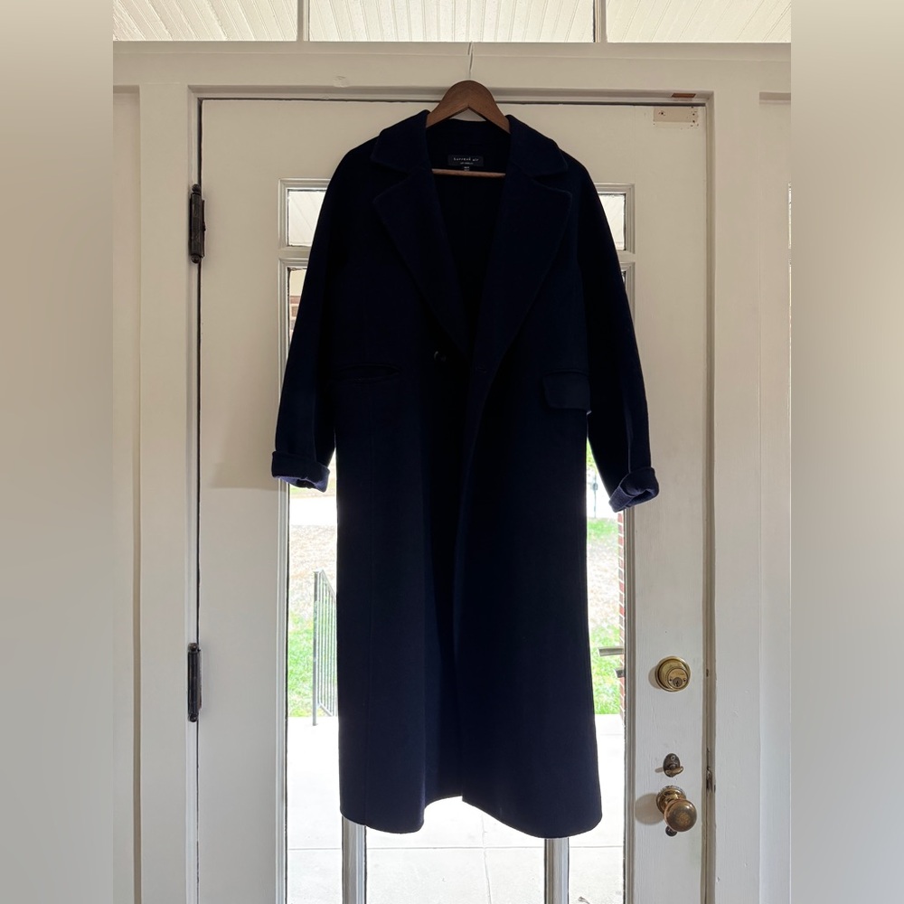 Current Air Los Angeles Navy Long Coat